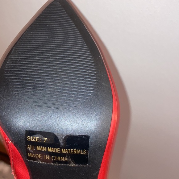 Stylish Thigh high Red Boots NWOT - Picture 5 of 6